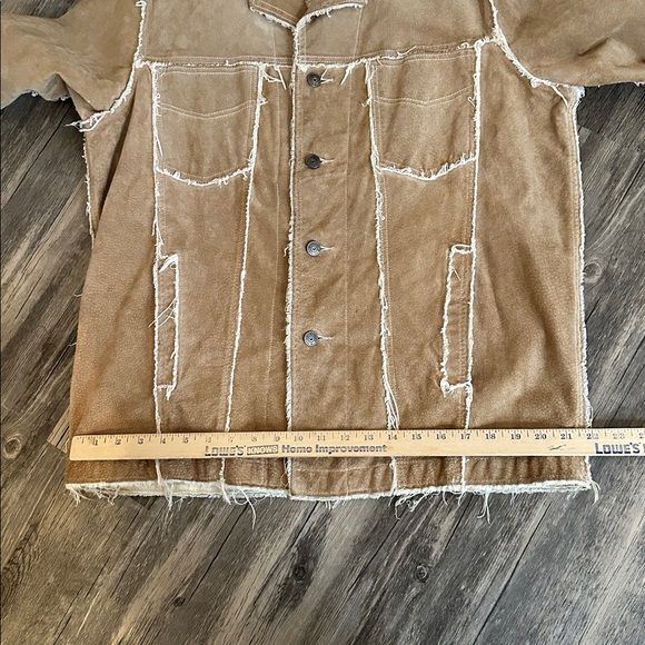 Wilson Distressed Tan Men's Jacket suede size medium - Picture 9 of 16